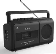 Multi-Function Cassette Tape Player, Recorder & Streaming USB Connectivity