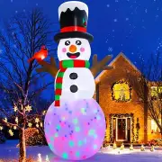 12FT Christmas Inflatable Snowman Christmas Decorations, Giant Christmas infl...