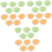 Luxshiny 3sets Silicone Cupcake Molds Assorted Easy Clean Baking Tools for Muffins Cakes 10pcs*3