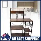 3Tier Freestand Kitchen Baker Rack Microwave Oven Stand Industrial Storage Shelf