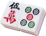 Mahjong Set Chinese Mahjong Set 144 Numbered Melamine Tiles Professional Chinese Mahjong Game Set Mahjong Tiles Chinese Mah Jongg Set(44mm)