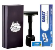 Adjustable Safety Razor with Double Edge Safety Razor Blades, Perfect Traditi...