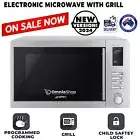 NEW Smeg 2 in 1 Microwave Oven Grill Convection 34L Stainless Steel 1000W SA34MX