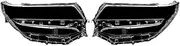 CLZCNQLX Auto Headlamp Lampshade Shell Cover Transparent Front Headlight Lens Cover Compatible for Toyota Alphard Vellfire AH30 Facelift 2018-2021