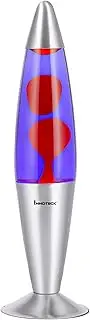 INNOTECK 16” Soothing Motion Lava Lamp for Relaxation, 30 W, Orange Wax Plus Violet Liquid
