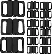 Angoily 100pcs Plastic Bikini Clasp Fastener for Swimsuits Lightweight Strap Slide Replacement Durable Design for DIY Sewing Repairs for Swimwear and Garment Accessories