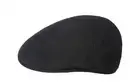 Kangol USA Woollux 504 Black Wool Ivy Flat Cap Hat MADE in USA NEW w/Box M