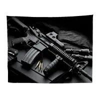 在飛比找蝦皮購物優惠-AK47掛布M416背景布客廳臥室M16裝飾布宿舍HK416