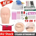 19 in1 Mannequin Head Eyelash Extension Makeup Practice Grafting Lash Tool Kit