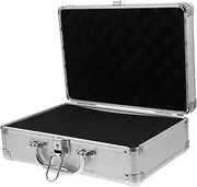 KITANDOVE Aluminum Storage Case Sponge Inserts Hard Luggage for Men Large Suitcase Metal Case Design