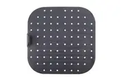 Daily Bake Silicone Square Air Fryer Liner Mat Non-Stick 22x22cm Charcoal