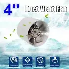 4 Inch Extractor Fan Duct Hydroponic Inline Exhaust Industrial Vent AU Plug