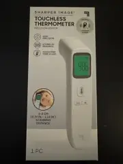 NEW SHARPER IMAGE Digital Touchless Smart Forehead Thermometer Free Shipping