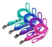 New! Youth size PONY NYLON CONTEST REINS w/ Rolled center Scissor snap 4 COLORS!