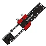 Vgvgaj Scribe Tool Woodworking | Scribe Tool Woodworking Tools | Precision Ruler Woodworking Ruler, Scribing Ruler Aluminum Alloy for Marking & Measuring