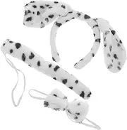 DEARMAMY 1 Set Plush Puppy Headwear Dog Ears and Tail Costume Dog Clipper Pet Costume with Hat Puppy Costumes Dog Party Birthday Supplies Dog Wigs Puppy Tail Dog Costume Animals Fabric