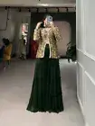 SALWAR KAMEEZ INDIAN PAKISTANI WEDDING PARTY WEAR DRESS BOLLYWOOD SUIT SHARARA