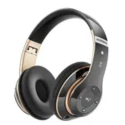 Bluetooth Headphones Over Ear, 6S Wireless Headphones Wired with 6 EQ Modes, ...