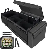 Car Trunk Organiser with Portable Cooler Bag, Boot Organiser