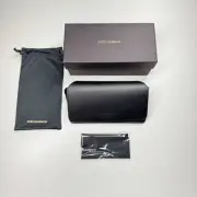 Dolce & Gabbana Medium Semi-Soft Shell Flip Top Eyeglases Case W/cloth Pouch bag