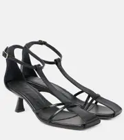 [Souliers Martinez] Souliers Martinez Krixia leather sandals AU 5 black