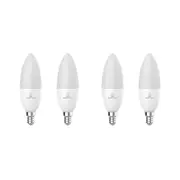 4x Laser 5W E14 Warm/Cool White Adjust Smart LED Light Bulb WiFi App Control