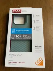 Zagg Gear4 New iPhone 6.7" 2022 Denali Snap Green Case- MagSafe, Antimicrobial