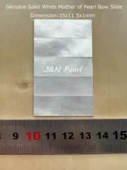 5pcs 35x11.5x1mm Selected Pattern Mother of Pearl Blank Inlay,Bass Bow Slide
