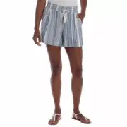 Briggs Ladies’ Size:SMALL Linen Blend Short Color:BLUE WHITE