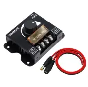 LED Dimmer PWM Controller,DC 12/24V 30A ON/Off Switch Knob Adjustable Brightn...