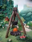 Miniature Campfire Cookout Fire Pit Fairy Garden MG 273