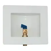 Sweat Pre-Assembled Ice Maker Outlet Box, 1/2- Sweat W/ Installed 1/4 Ball Valve