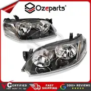 Pair LH+RH Headlight Head Light Front Lamp Black For Ford Territory SY 2009~2011 (for: Ford)