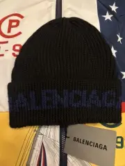 Brand New Balenciaga Logo Wool Beanie