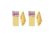 2x White Magic Reusable 70x50cm Tea Towel Absorbent Cleaning Drying Cloth Lemon