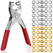 Pliers Tool Kit, 600 Pcs Metal Eyelets 1 Pcs 1/4 Inch Eyelet Hole Punch CR