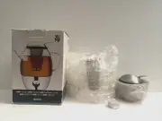 WMF SMARTEA Glass 6 cup Teapot Tea Set w/Candle Warmer Base NEW in Box MSRP $135