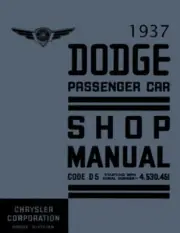 1937 Dodge Shop Service Repair Manual Book Engine Drivetrain Electrical OEM
