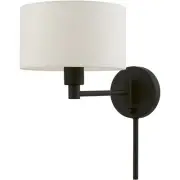 Livex Lighting 40940-04 Allison Swing Arm or Wall Lamp Black