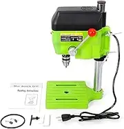 Electric Bench Drill Press Stand, 480W Mini Electric Bench Drilling Machine, Drilling Chuck 1~10mm, Portable Drill Workbench, for DIY Furniture Creation Jewelry Making Wood Working