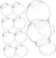 10Pcs Clear Plastic Snow Globe Water Globe Kit for Craft Making for Custom Holiday Crafts Easy to Clean and Personalize