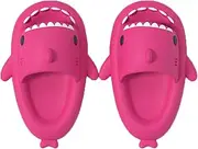 [Zureto] Shark Slides for Women Men, Cloud Slippers Summer Open Toe Sandals Anti-Slip Beach Pool Shower Shoes