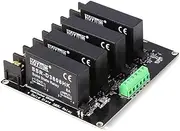 4 Channel Solid State Relay Module 8A SSR Switch Controller High/Low Voltage Level Set for Automation Systems