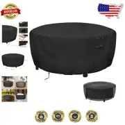 56 Inch Waterproof Fire Pit Cover - Heavy-Duty 600D for Outdoor Protection