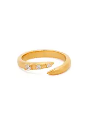 Missoma Claw Embellished 18kt Gold-plated Ring - M M