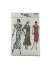 Vintage 1987 Vogue 9841 Sewing Pattern Sizes 12 14 16 Uncut Faux Wrap Dress