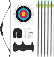 20Lbs/30Lbs/40Lbs Recurve Bow and Arrow Set Archery Bow Set Hunting Target Shoot
