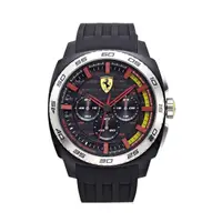 在飛比找momo購物網優惠-【FERRARI】狂速賽車大鏡面時尚計時腕錶(46mm/08