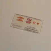 Matchbox Lesney King Size K 15a2 Merryweather Fire Engine Sticker Set