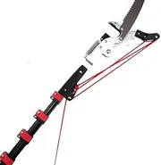 Telescopic Pole Saw, 5.4M Extendable Telescopic Landscaping Pole Saw, for Pruning and Pruning Branches and Leaves High-Altitude Fruit Tree Branch Saw,Red-18FT/5.4M